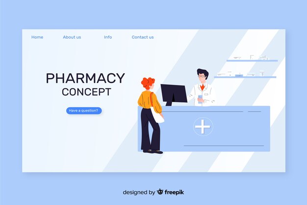 Pharmacy landing page