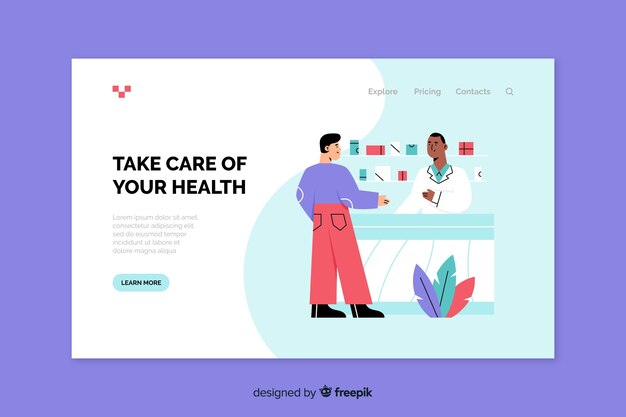 Pharmacy landing page