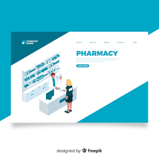 Pharmacy landing page