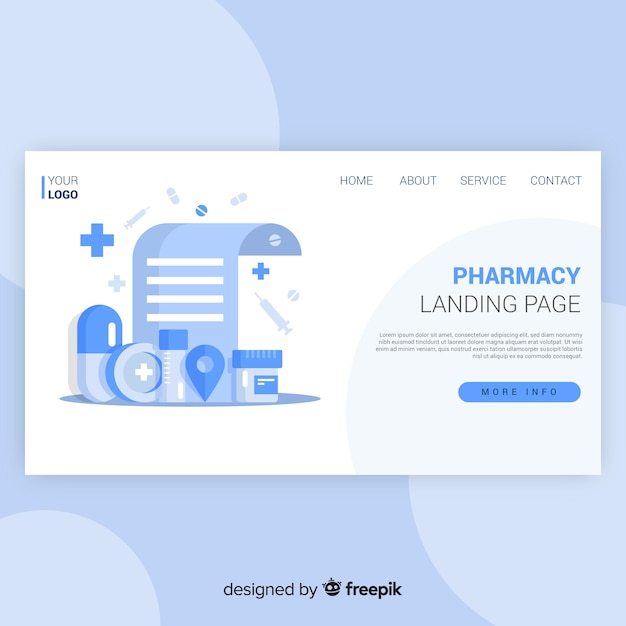 Pharmacy landing page