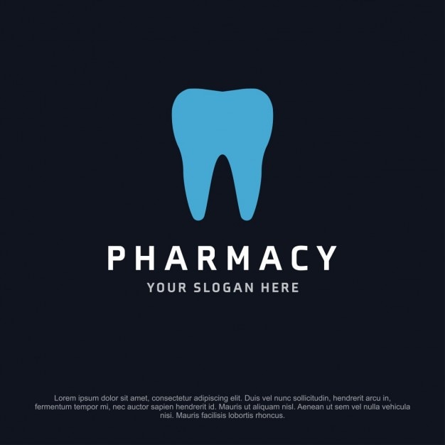 Pharmacy logo with a tooth