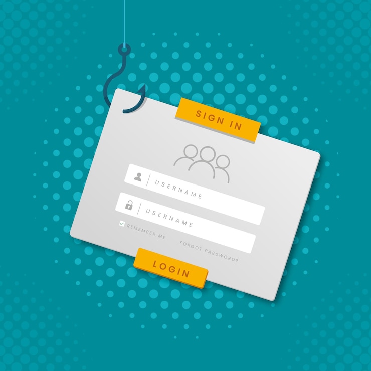 Free Vector phishing account concept
