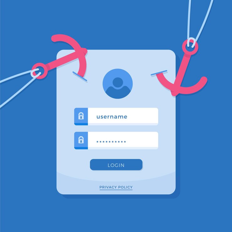 Free Vector phishing account concept