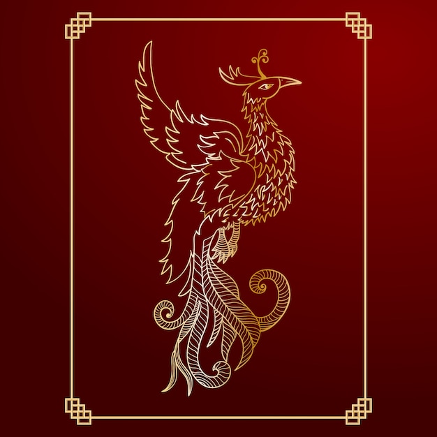 Free vector phoenix background design