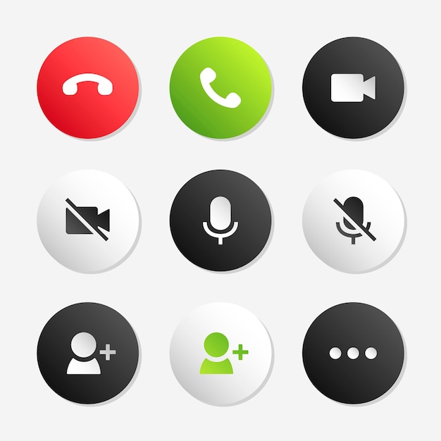 Phone Call Icon  Set