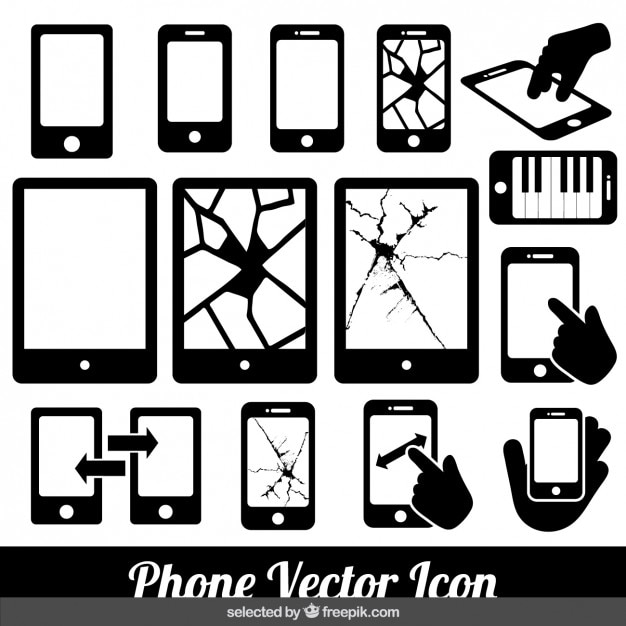 Телефон векторные иконки