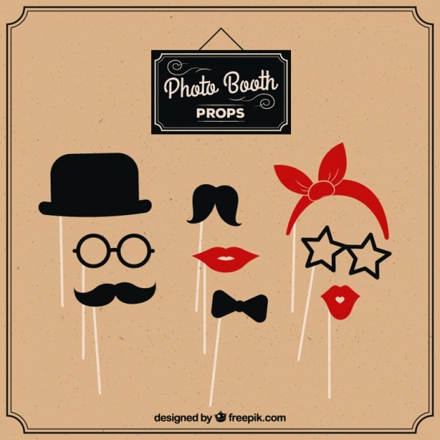 Photo booth set