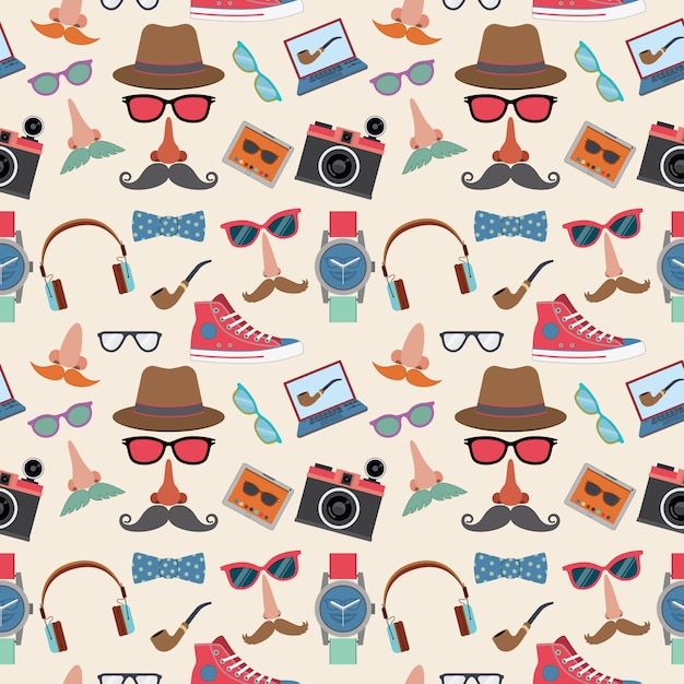 Free vector photo both elements pattern background