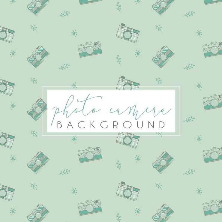 Free Vector photo camera pattern design