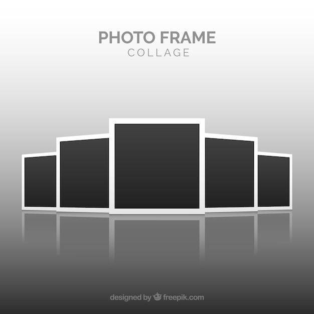 Photo frame collage concept