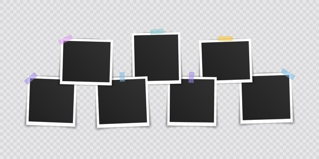 無料のベクター フォトフレームテンプレート