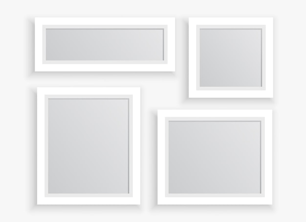 Photo frames set in different sizes