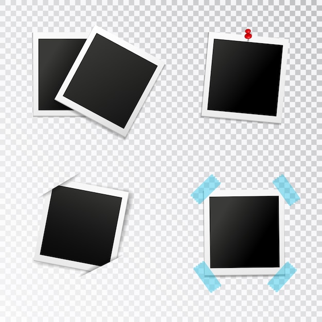 Free vector photo frames set