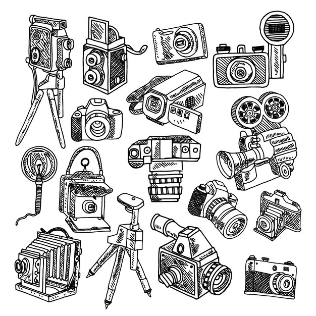 写真と映画のビンテージ趣味カメラ