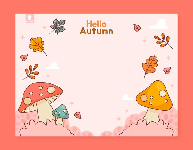 秋季慶祝活動的照片召喚模板