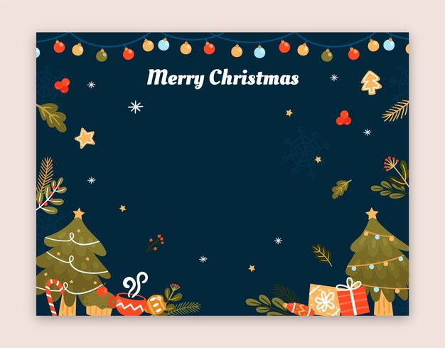 Photocall template for christmas season celebration