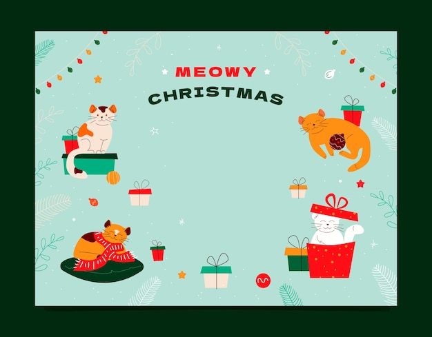 Photocall template for christmas season celebration