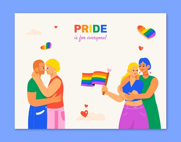 Photocall template for pride month celebration