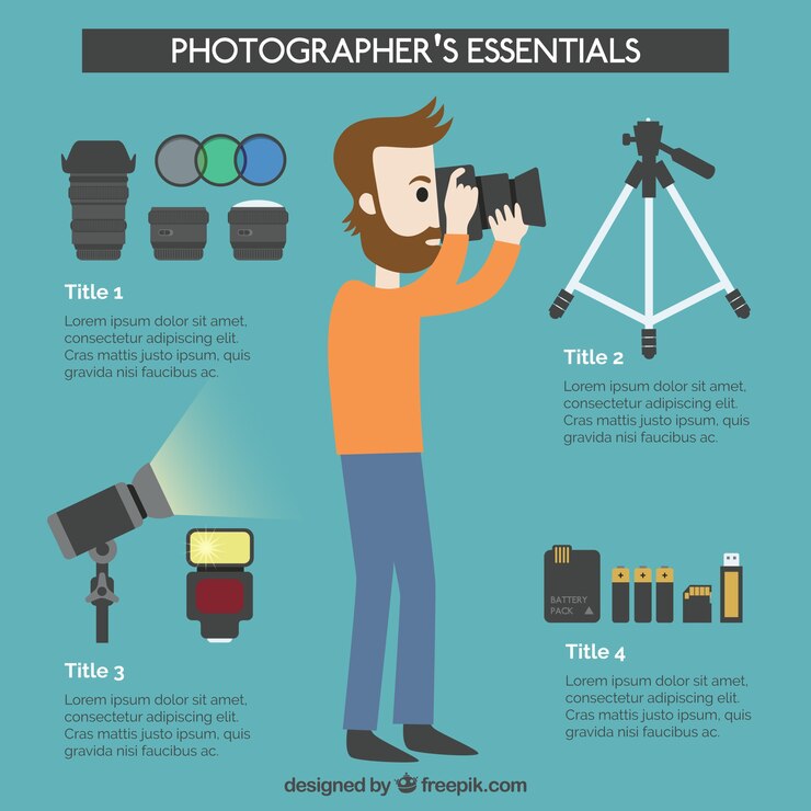 Free Vector photographer's essentials