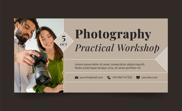photography horizontal banner template