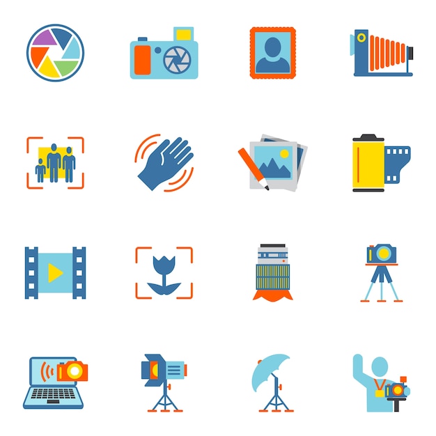 Photography icons collection