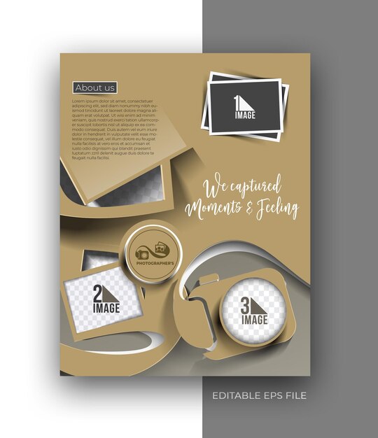 Photography Studio A4 Business Flyer Poster Brochure Design Template