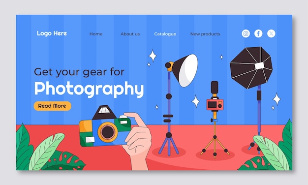 Photography studio  landing page