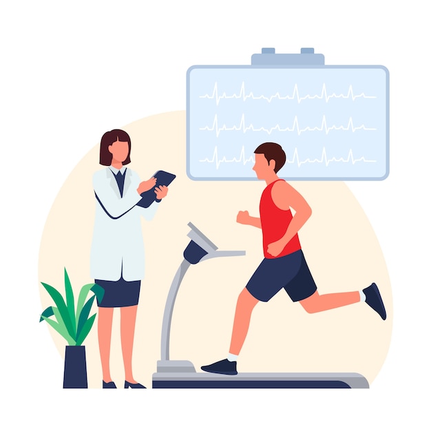 Free vector physical assessment illustration