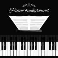 Free vector piano background