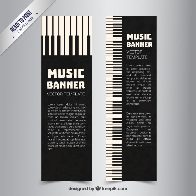 Piano banners