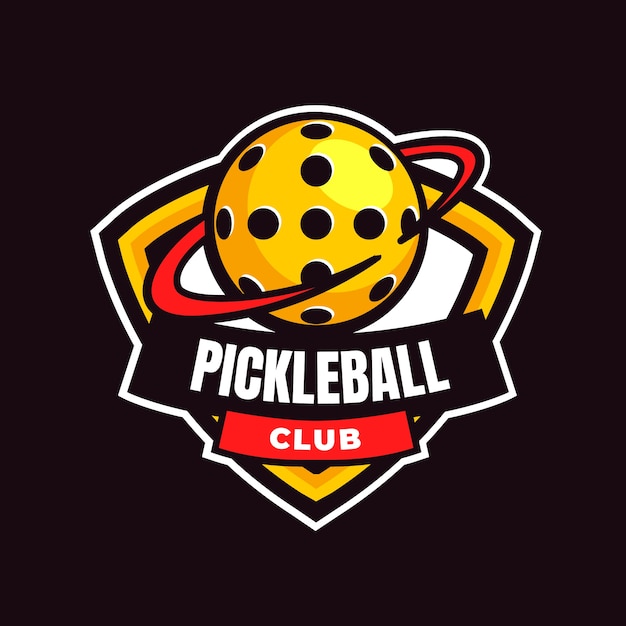 Pickleball  logo design template
