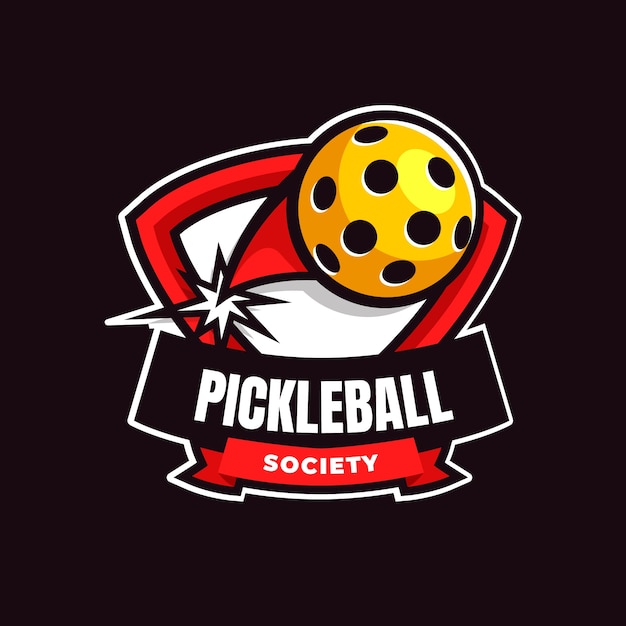 ピクルス ボールのロゴのデザイン テンプレート