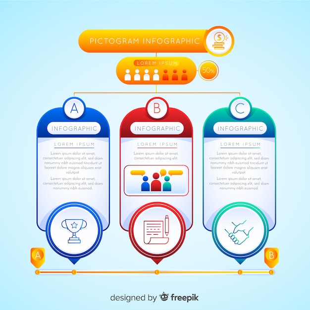 Pictogram infographic