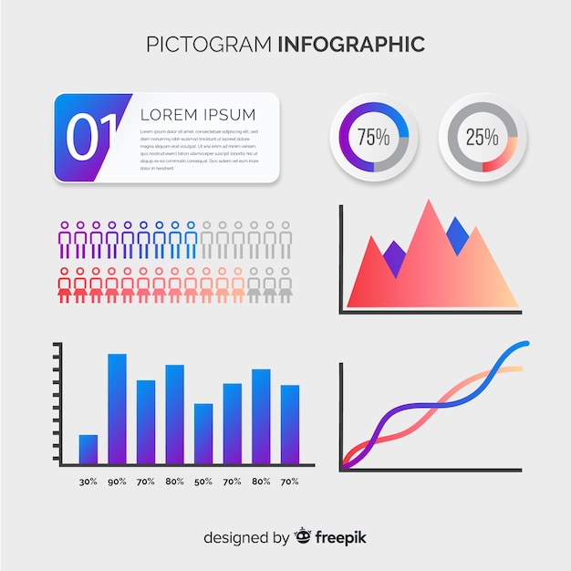 Pictogram infographic