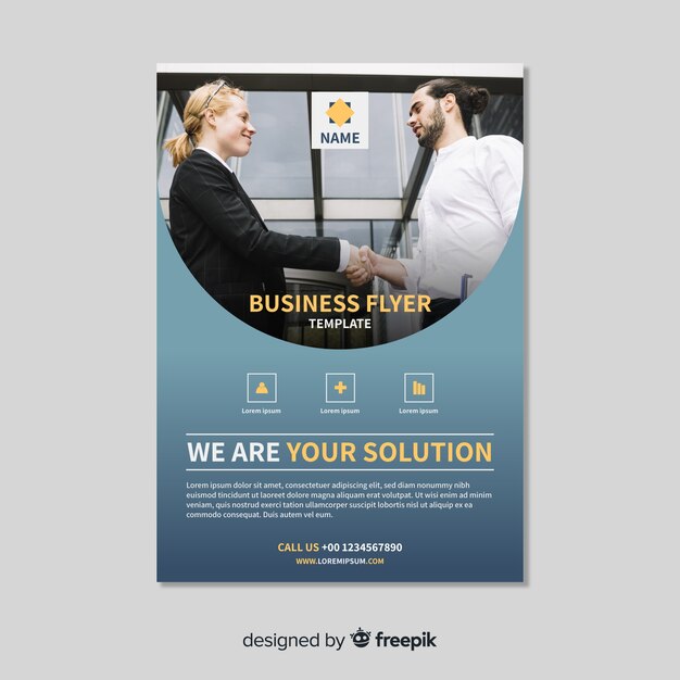 picture business flyer template