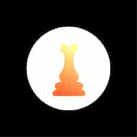 Free vector a picture of a chess piece with the word chess on it