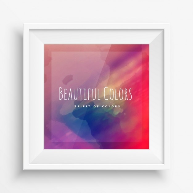 Picture in frame with beautiful colors