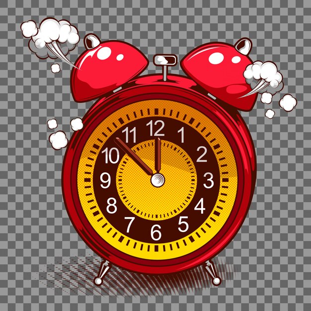 プレミアムベクター 目覚まし時計イラスト