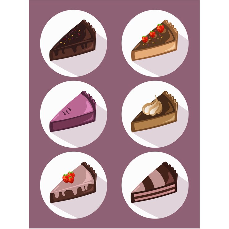 Free Vector piece of cake collection
