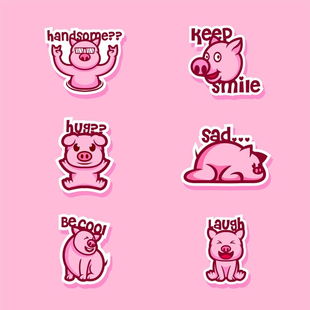 Pig expression sticker