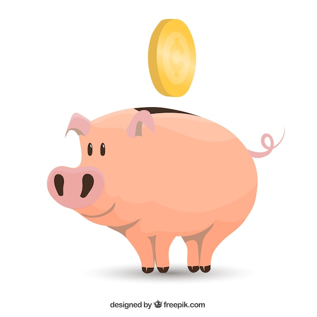 Free vector piggybank illustration