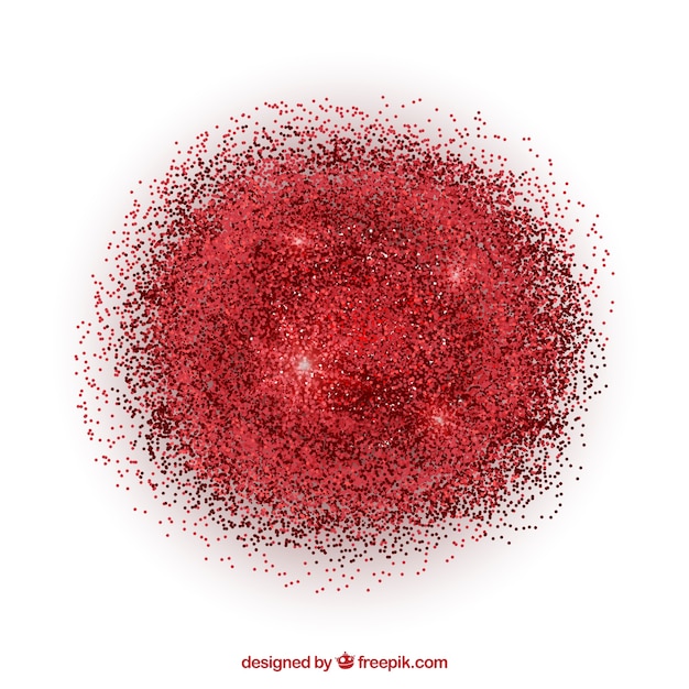 Free vector pile of glitter in red color