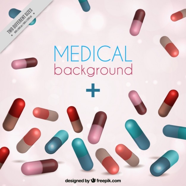 Free vector pills background