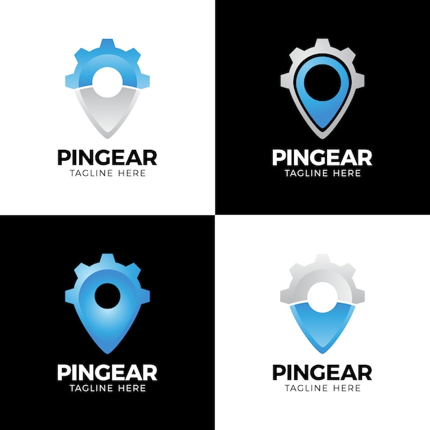Download Free Pin Gear Logo Navigator Simple Icon Symbol Premium Vector Use our free logo maker to create a logo and build your brand. Put your logo on business cards, promotional products, or your website for brand visibility.