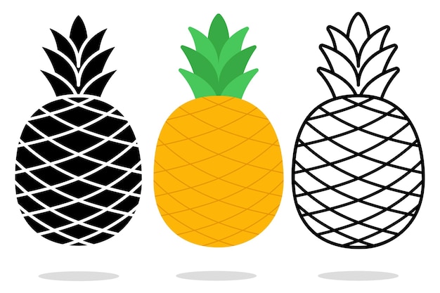 Ananas icon Vectors & Illustrations for Free Download