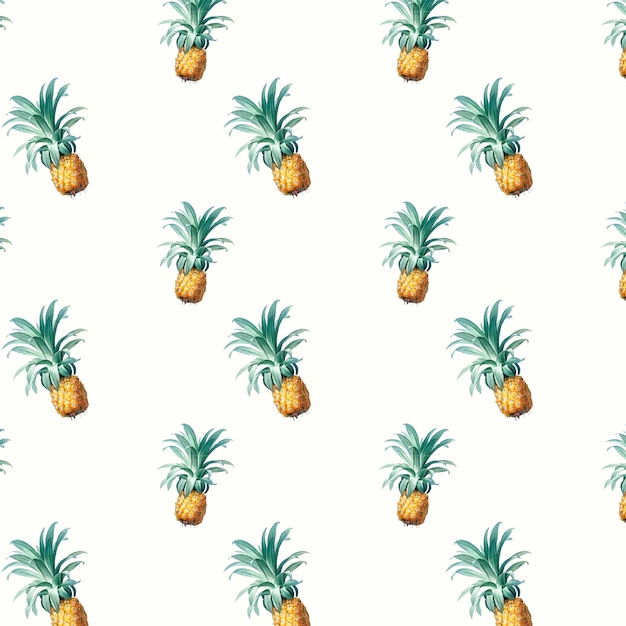 Free vector pineapple pattern illustration