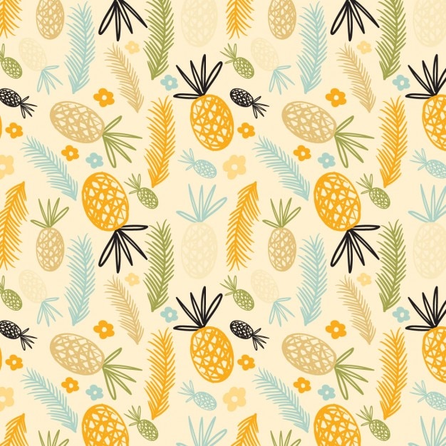 Free vector pineapple pattern