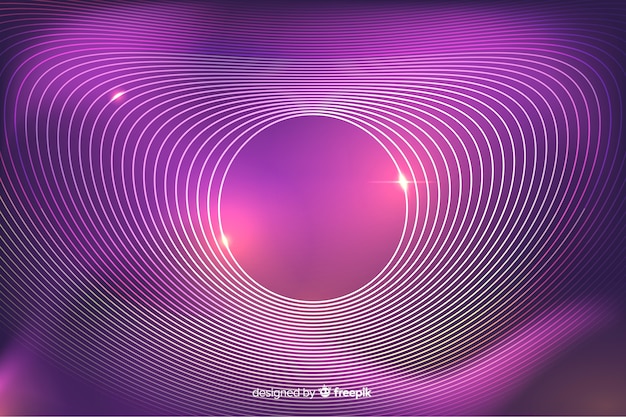 Бесплатное векторное изображение Розовый абстрактный фон неоновые линии