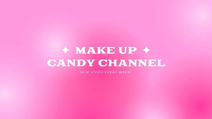 Free Vector pink aesthetic youtube channel art