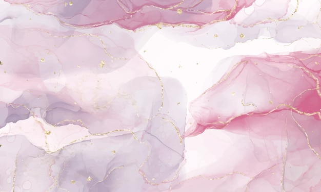 ピンクのアルコールインクの背景。抽象的な流体アート絵画デザイン。